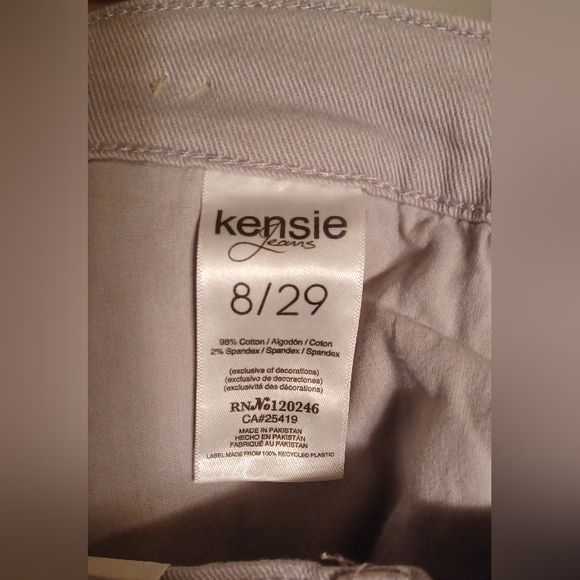 Kensie Jeans Women's Lavender Vintage Luxe Lightly Distressed Jeans Size 8 NWT - Picture 7 of 11
